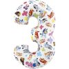 Bluey Friends Balon folie cifra 3 66 cm
