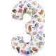 Bluey Friends Balon folie cifra 3 66 cm