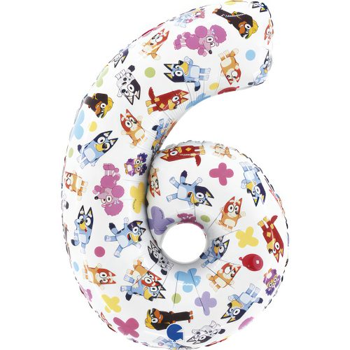 Bluey Friends Balon folie numărul 6, 66 cm