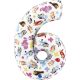 Bluey Friends Balon folie numărul 6, 66 cm