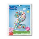 Purcelușa Peppa Blue Balon folie numărul 2 66 cm
