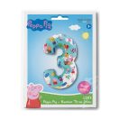 Purcelușa Peppa Blue Balon folie numărul 3, 66 cm