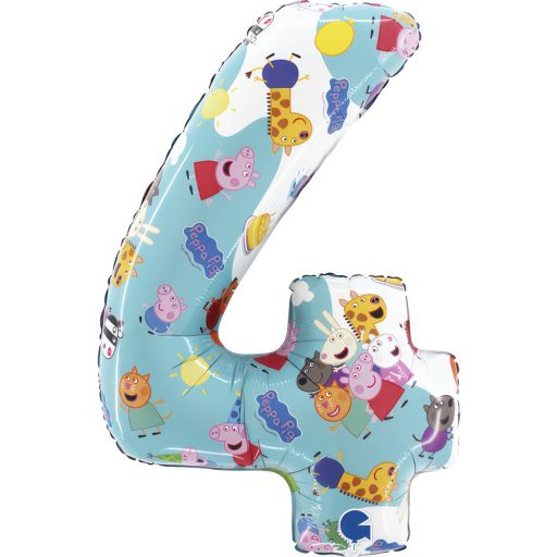Purcelușa Peppa Blue Balon folie numărul 4, 66 cm