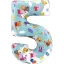 Purcelușa Peppa Blue Balon folie numărul 5 66 cm