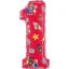 CoComelon Red Balon folie numărul 1 66 cm