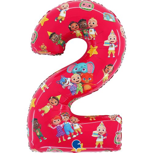 CoComelon Red Balon din folie numărul 2 de 66 cm
