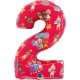 CoComelon Red Balon din folie numărul 2 de 66 cm