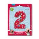 CoComelon Red Balon din folie numărul 2 de 66 cm