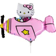 Hello Kitty Airplane Pink mini balon folie 35 cm (WP)