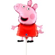 Purcelușa Peppa Red mini balon folie 35 cm (WP)
