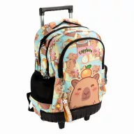Kapibara Chill ghiozdan școlar premium pe roți, 42 cm
