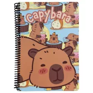 Capibara Chill Caiet spirală cu liniatură B/5, 70 file