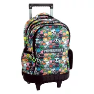 Minecraft Chibi ghiozdan școlar premium pe roți, 42 cm