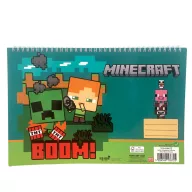 Minecraft Boom Carnet de schițe spirală A4, 30 file
