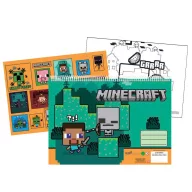   Minecraft Creepers Need Hugs Bloc de schițe A/4 cu spirală, 40 de pagini, cu abțibilduri