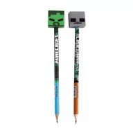   Minecraft Pixel Radieră în formă de creion grafit HB cu vârf de radieră