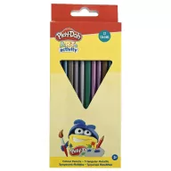 Play-Doh Art Metallic, creion colorat triunghiular set de 12