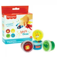   Fisher-Price Let's Draw vopsea pentru degete bebeluș 4 buc