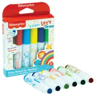 Fisher-Price Let's Draw markere lavabile 6 buc