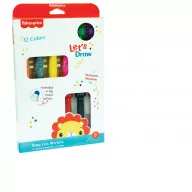 Fisher-Price Let's Draw markere lavabile 12 bucăți