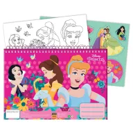   Prințesele Disney Spring Caiet de schițe spirală A/4 cu 40 de file și autocolante
