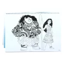 Disney Vaiana Together Again Caiet sketch A/4 spiralat cu 40 de pagini și autocolant