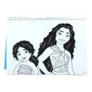Disney Vaiana Together Again Caiet sketch A/4 spiralat cu 40 de pagini și autocolant