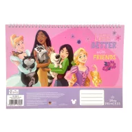   Prințesele Disney Life Carnet de schițe spirală A/4, 30 de foi