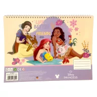   Prințesele Disney Life Caiet de schițe spirală A4 cu 40 de foi și autocolante
