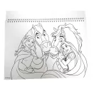 Prințesele Disney Life Caiet de schițe spirală A4 cu 40 de foi și autocolante
