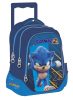 Sonic the hedgehog Speed rucsac școlar cu rotile, geantă 46 cm