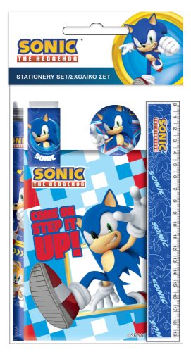 Sonic the hedgehog papetărie set de 5 bucăți
