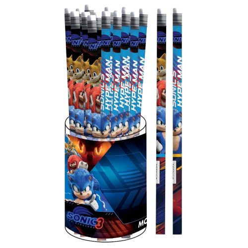 Sonic Ariciul Hype Man Creion grafit HB cu radieră la capăt