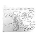 Sonic Ariciul Speedy Carnet de schițe spirală A/4 cu 40 de file și autocolante