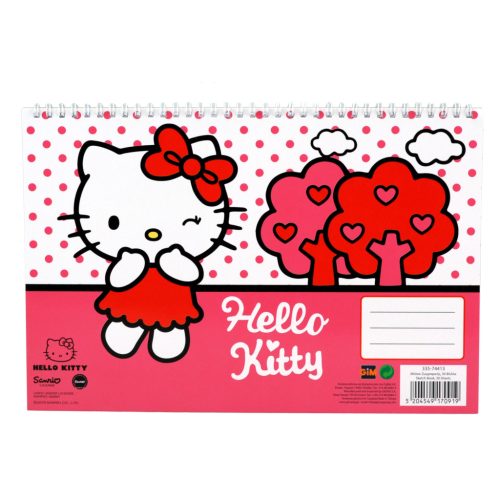 Hello Kitty Sweetheart Caiet de schițe spirală A/4, 30 file