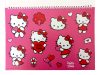 Hello Kitty Sweetheart Caiet de schițe spirală A/4 cu 40 de foi și autocolante