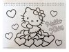 Hello Kitty Sweetheart Caiet de schițe spirală A/4 cu 40 de foi și autocolante