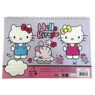   Hello Kitty World Carnet de schițe A/4 cu spiră, 40 de pagini cu abțibilduri