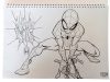Omul Păianjen World of Webs Caiet de schițe A/4 cu spirală, 40 de pagini și autocolante