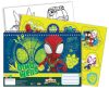 Omul Păianjen Spidey Dino-Webs Caiet de schițe A/4 cu spirală, 40 de pagini și autocolante