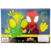 Omul Păianjen Spidey Dino-Webs Caiet de schițe A/4 cu spirală, 40 de pagini și autocolante