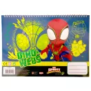 Omul Păianjen Spidey Dino-Webs Caiet de schițe A/4 cu spirală, 40 de pagini și autocolante
