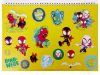 Omul Păianjen Spidey Dino-Webs Caiet de schițe A/4 cu spirală, 40 de pagini și autocolante