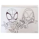 Omul Păianjen Spidey Dino-Webs Caiet de schițe A/4 cu spirală, 40 de pagini și autocolante