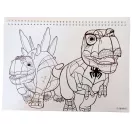 Omul Păianjen Spidey Dino-Webs Caiet de schițe A/4 cu spirală, 40 de pagini și autocolante