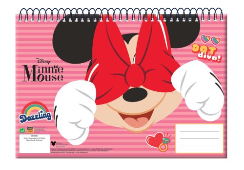 Disney Minnie Wink A/4 caiet de schițe cu spirală, 30 sheets