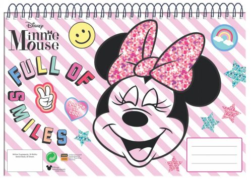 Disney Minnie A/4 caiet de schițe cu spirală 30 sheets