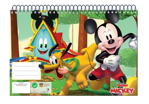 Disney Mickey Fun Times A/4 caiet de schițe cu spirală, 30 sheets