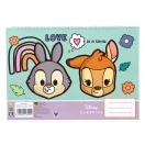 Disney Classic Love Carnet de schițe clasic A/4 spiral cu 40 foi și abțibilduri