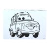Disney Mașini Vroom Caiet de schițe spiral A/4 cu 40 pagini și autocolante